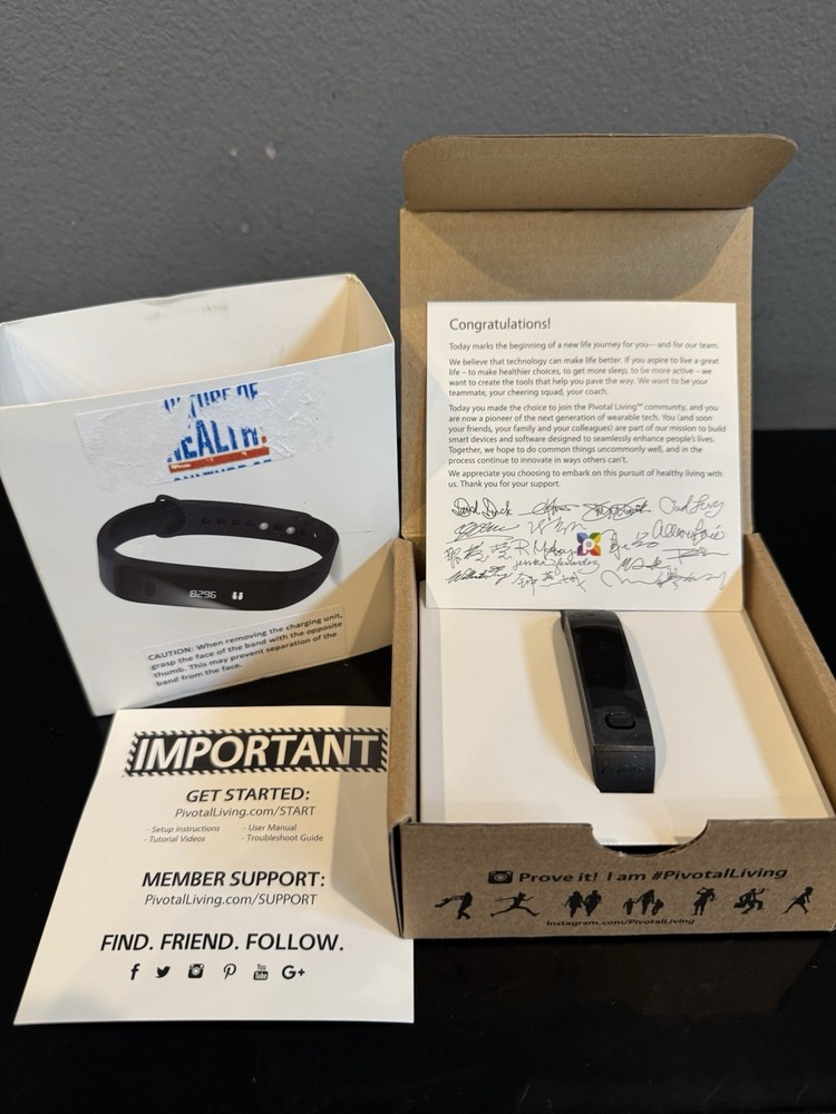 NEW Pivotal Living Band - Bluetooth Activity + Sleep Tracker Wristband - In Box
