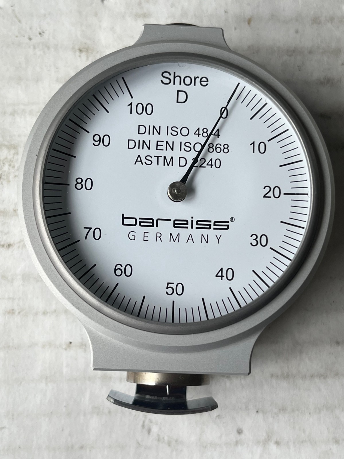 Bareiss Shore Durometer Type D Dial - German Made - With Calibration Cert & Case