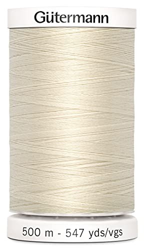 Gutermann Sew-All Thread 547yd, Eggshell,Crochet Thread