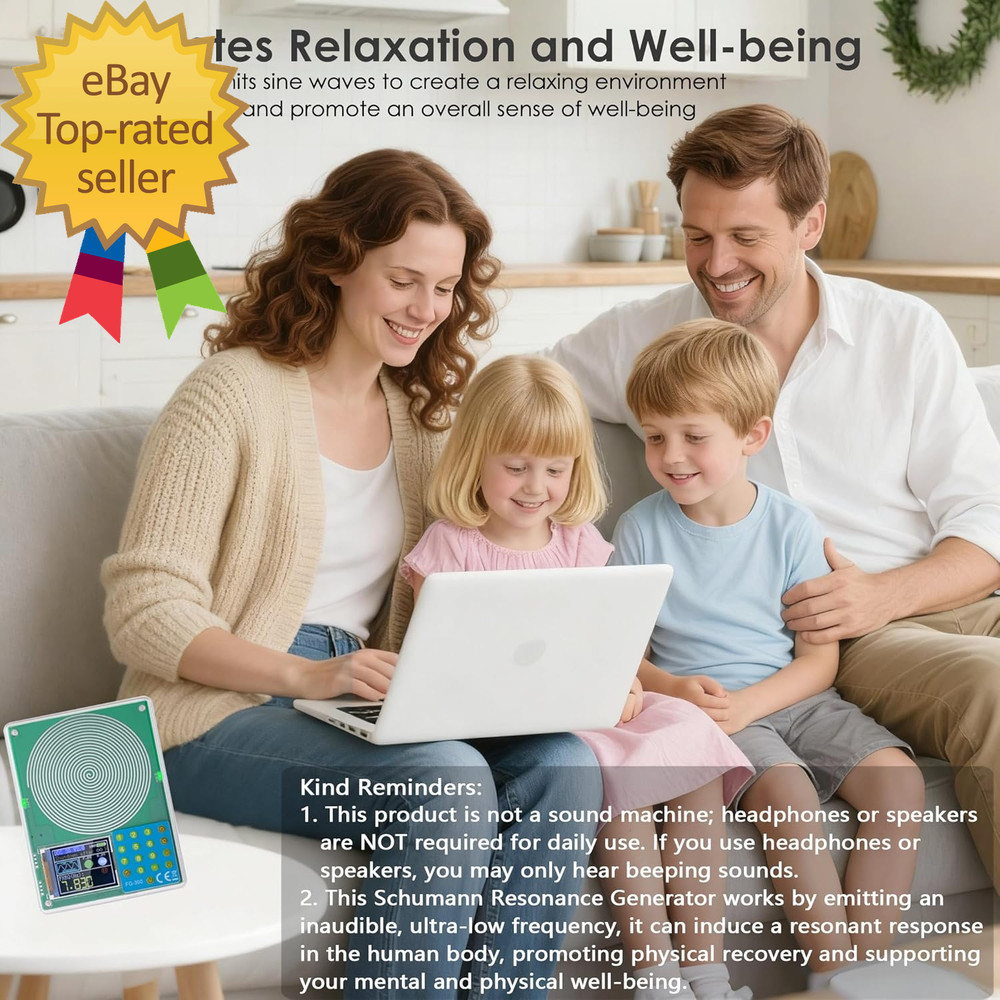 Schumann Resonance Generator Battery Powered Frequency Generator for Healing