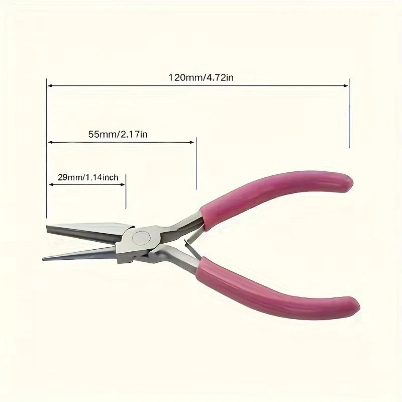 5in Round Concave Pliers Jewelry Making Precision Wire Loop Tool*
