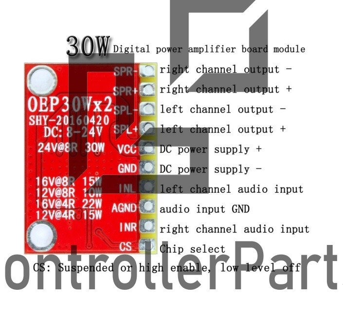 OEP30Wx2 Audio Module Class D Digital Power Amplifier Board Replace TDA8932