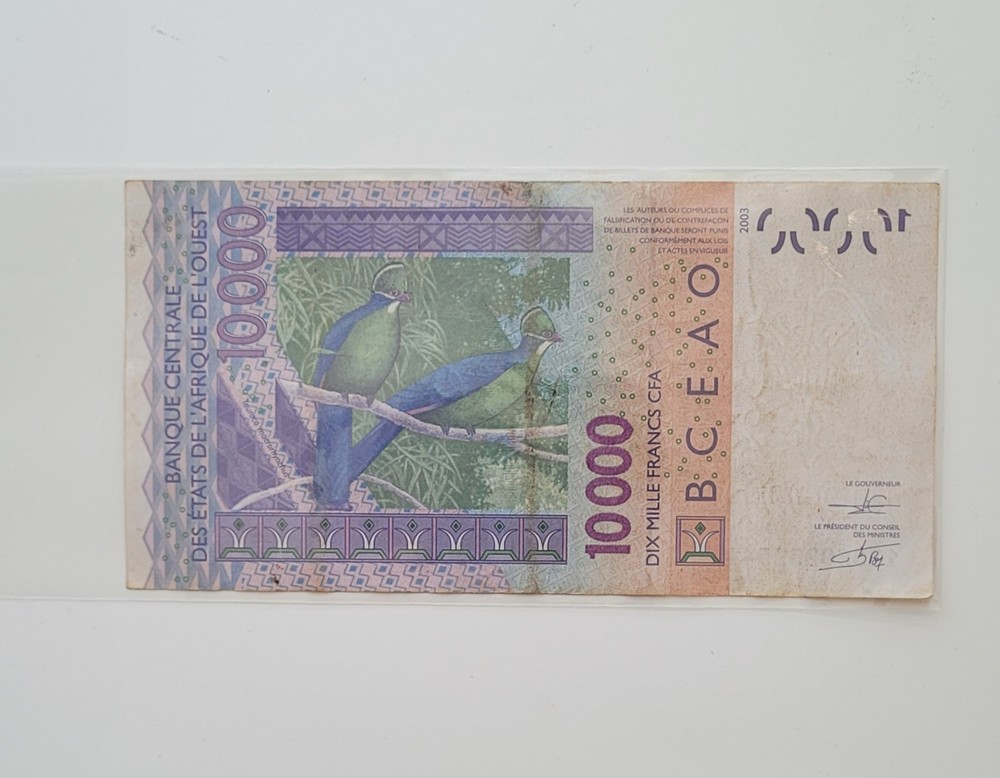 West African States 10000 Francs- Code H, NIGER 2003