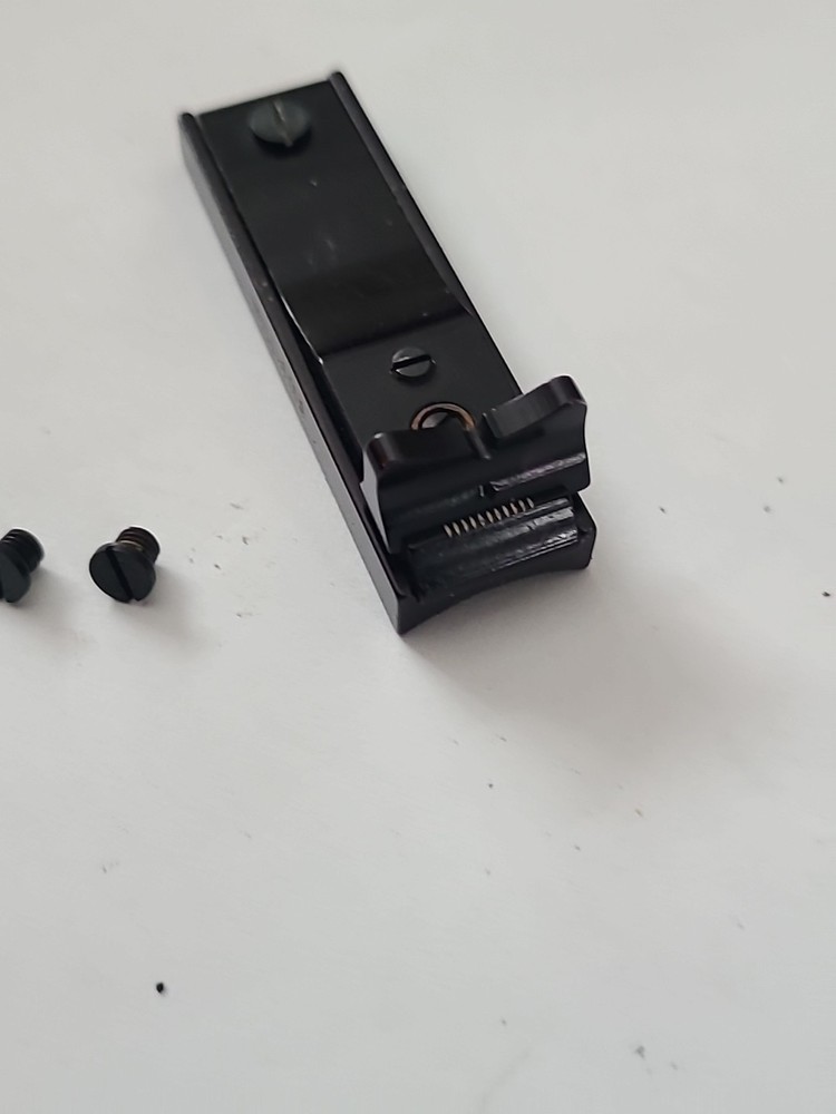 Knight 50 Cal Inline Muzzleloader Adjustable Rear Sight With Screws Black Knight