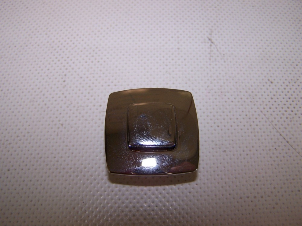FS0451 VICTORY Push Button Mechanism CHROME OVER BRASS FINISH W/RECTANGLE RING