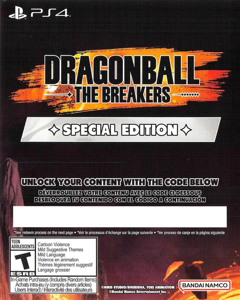 PS4 Dragon Ball: The Breakers - Special Edition Pack DLC
