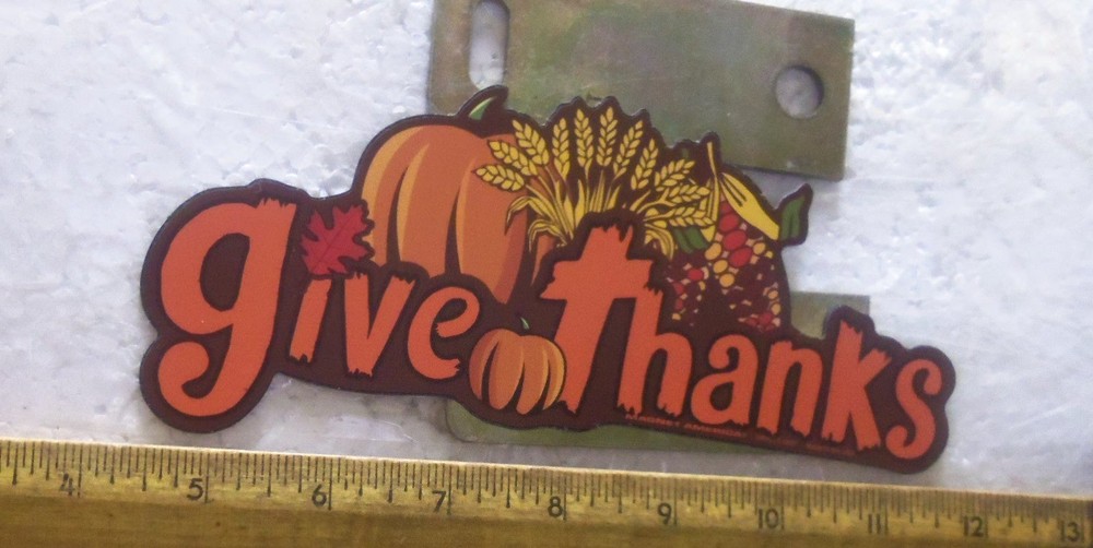 Give Thanks Bumper Magnet