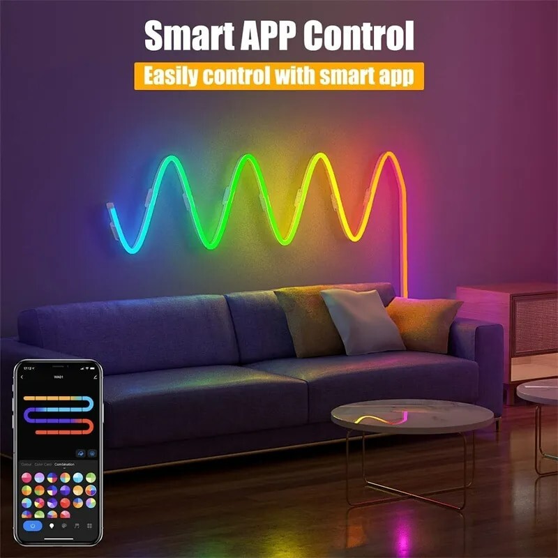 RGBIC Neon Rope Light with Music Sync