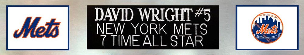 David Wright Autographed & Framed White New York Jersey JSA Certified