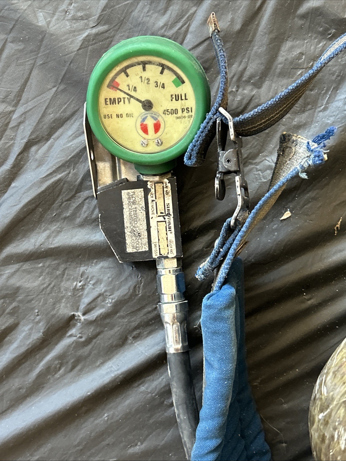 Survivair compressed air tank (EMPTY) 4500PSIG 60Min 917162 L87G-1 USED