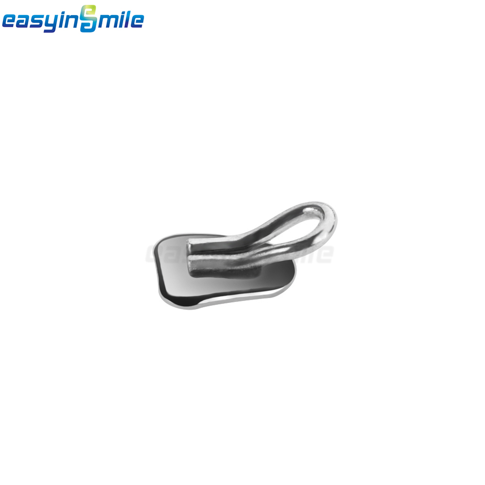10Pcs Dental Orthodontic Lingual Buttons Round/Rectangular Bondable Mesh Base