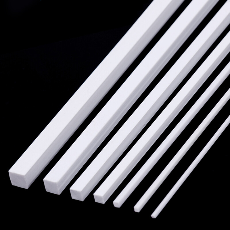 ABS Styrene Plastic Tube Strip Round/Square/Angle Rod Sheet Building Model DIY