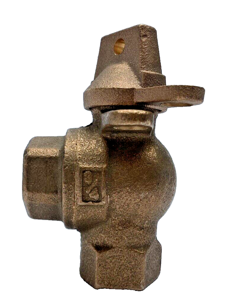 Mueller 3/4" Angle Meter Ball Valve w/Lock Wing