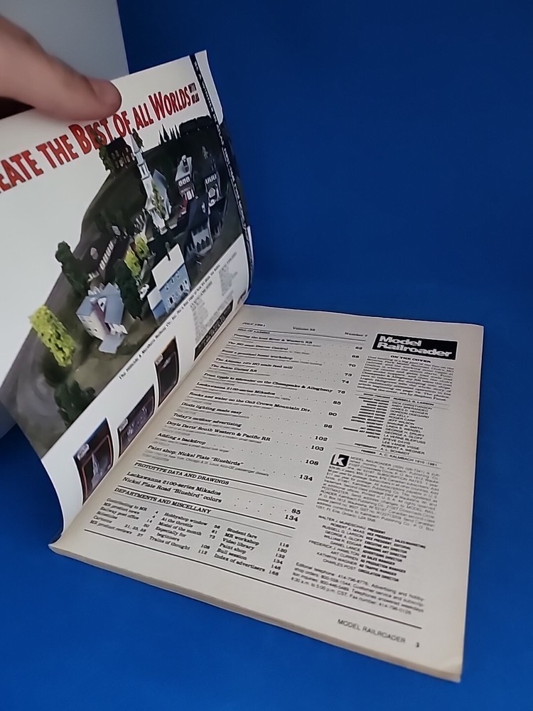Model Railroader Magazine July 1991 Issue