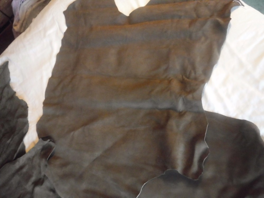 Leather Brown Leather Sheets Brown Leather Material Pre Owned 4 Sheets