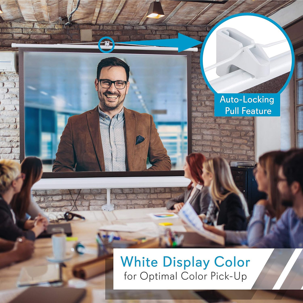 Portable Projector Screen Tripod Stand - Mobile Projection Screen, Lightweight C