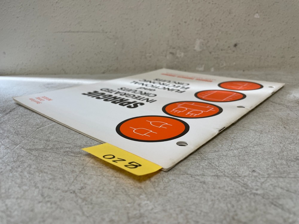 Vintage 1982 Sprague Integrated Circuits Data Book Electronics Reference