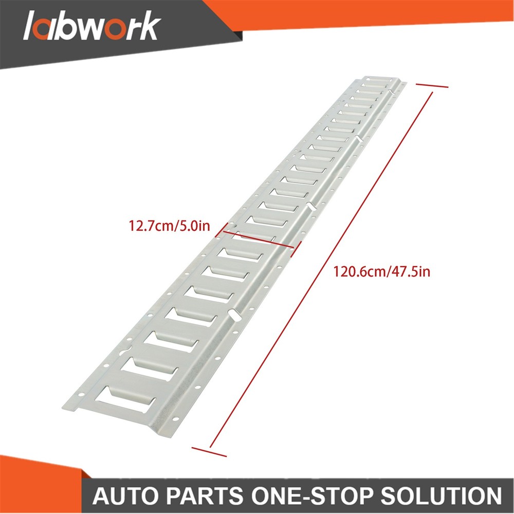 Labwork 4 Pack 4' E Track Tie Down Rail Kit Galvanized Steel For Garages Vans