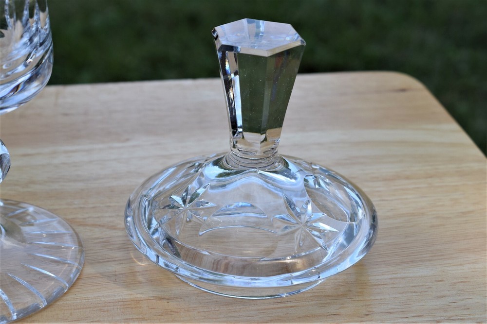 Vintage Crystal Lidded Jar vase