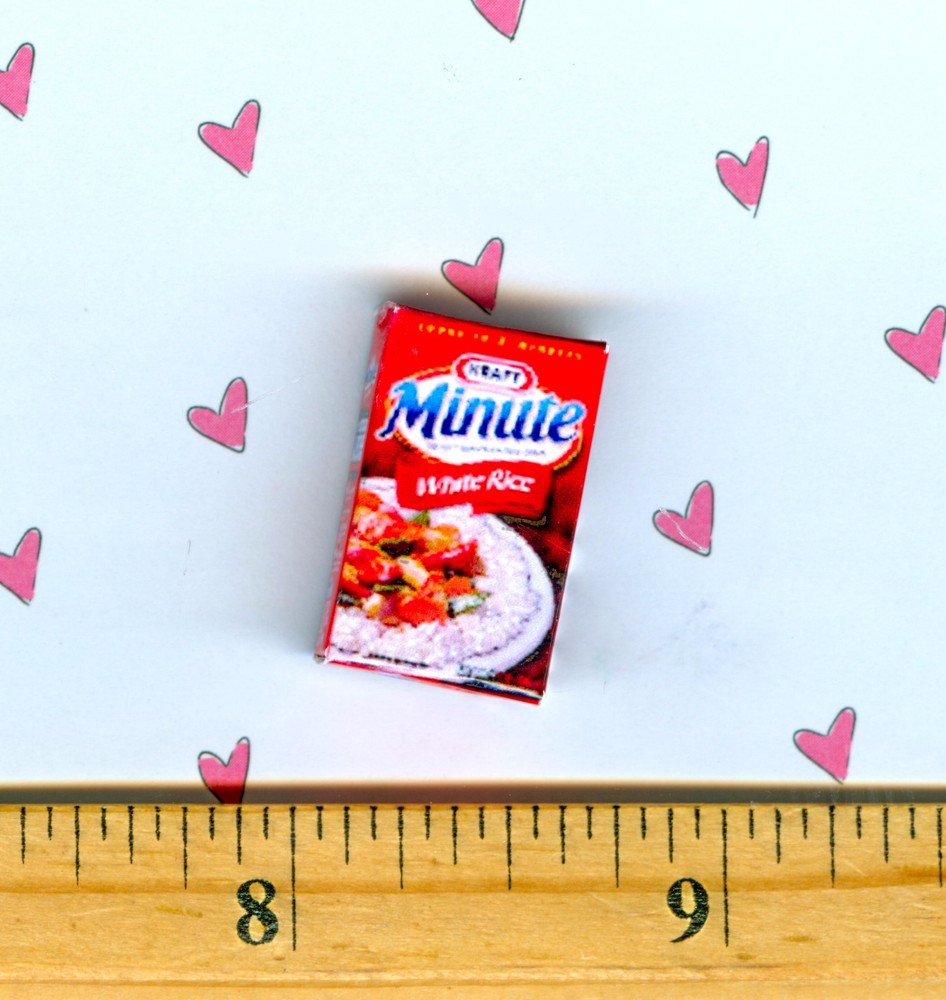 Dollhouse Miniatures Size INSTANT RICE BOX