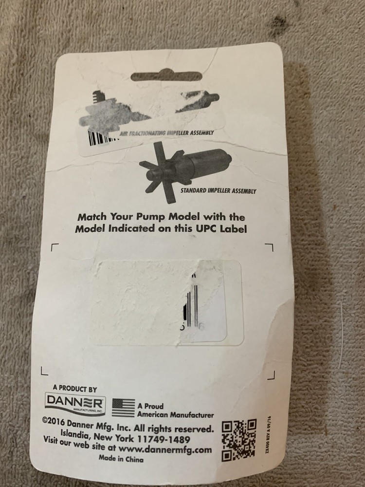 Danner Supreme /PondMaster Model Sp290 Replacememt Impeller Assembly