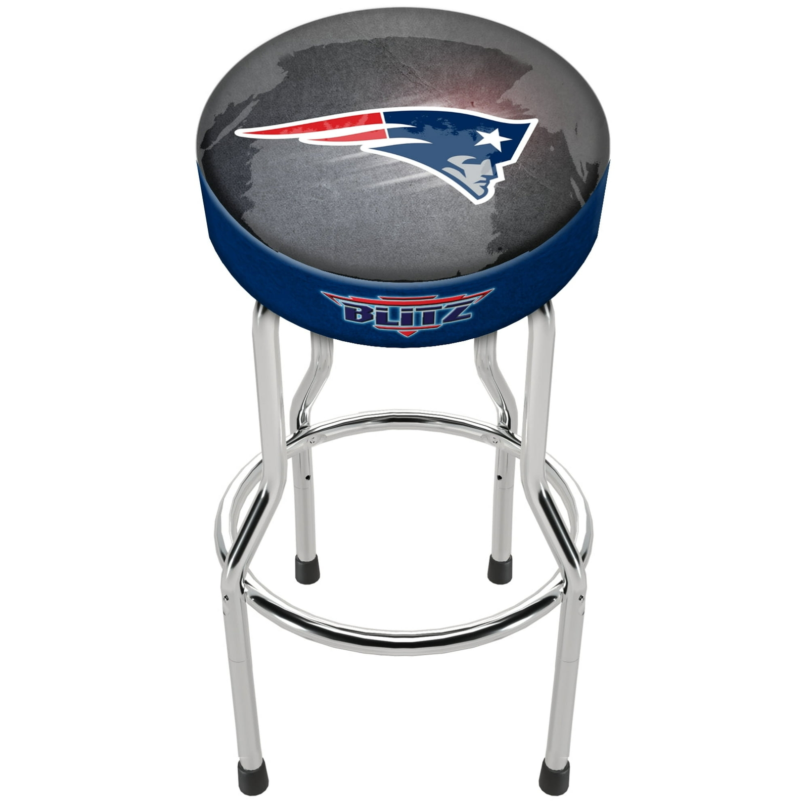 NFL Team Logo Bar Stool Adjustable Swivel Seat High Back Chair Blitz Football