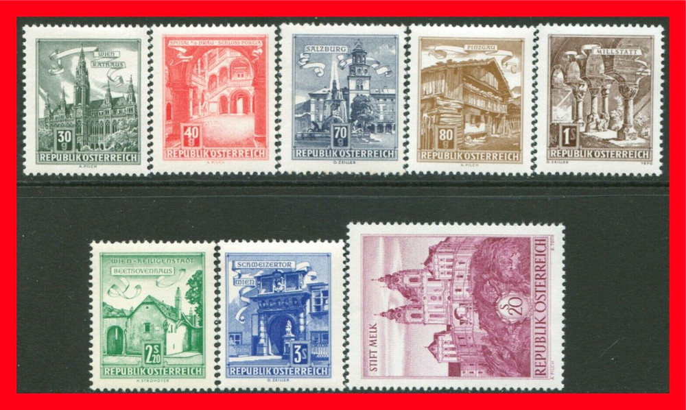 Austria Postage Stamps Scott 688-702, MNH Partial Set!! A829