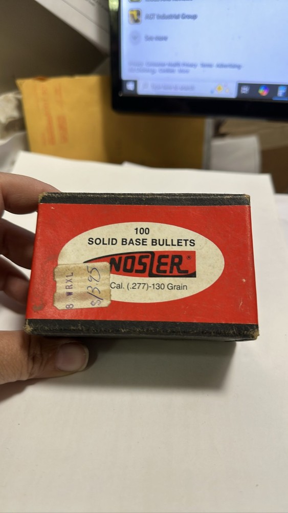 Nosler 270 Cal. (.277) 130 Grain Solid Base Bullet Box Empty