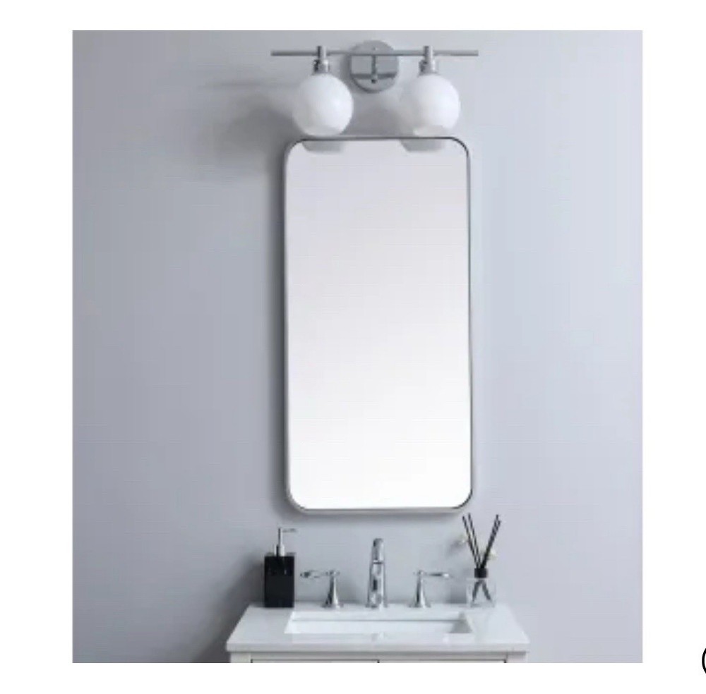 Roseto Formiae EGMIR66603S Contemporary Rectangular Framed Bathroom Wall Mirror