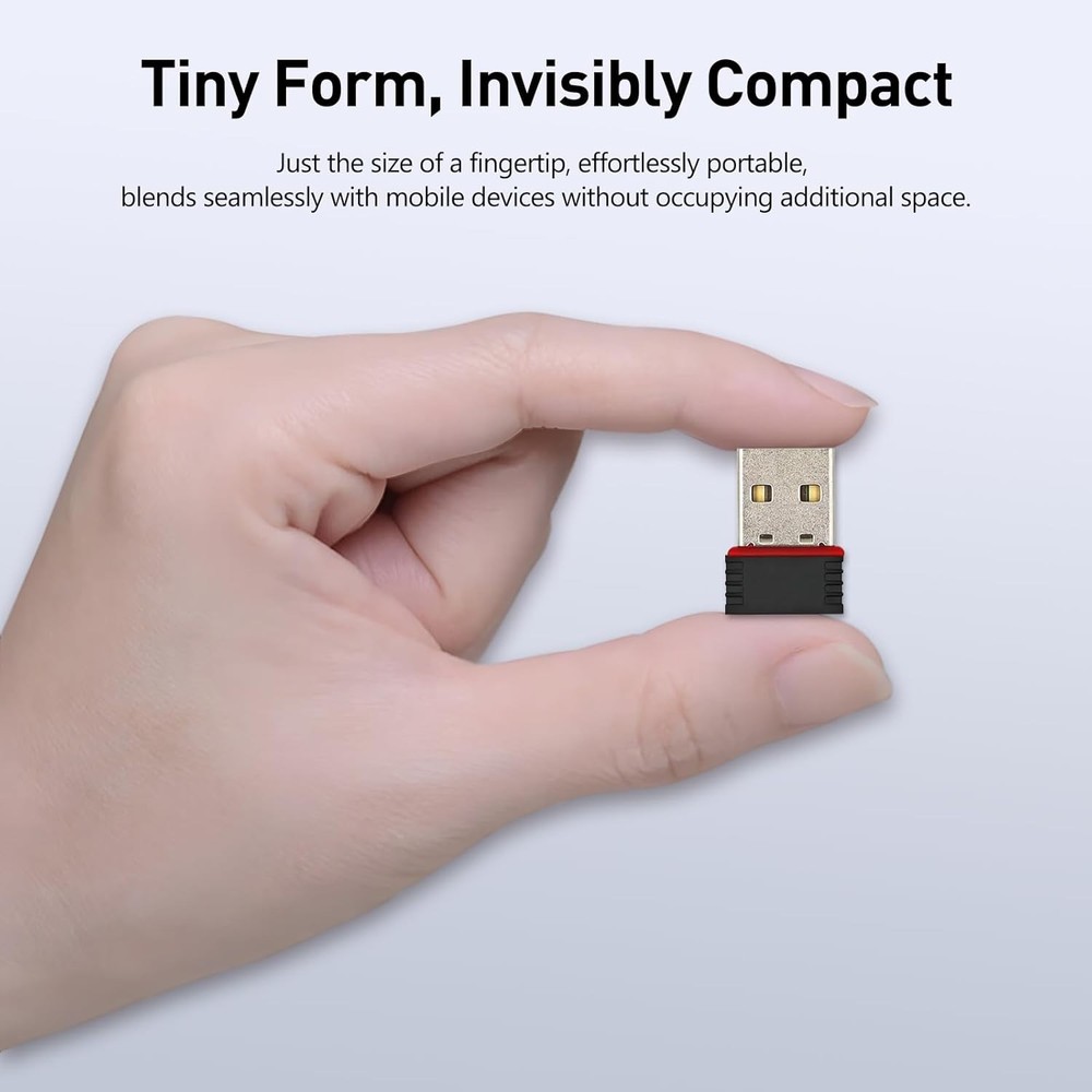 2 Pack 150Mbps USB WiFi Adapter Windows 10 Plug Play