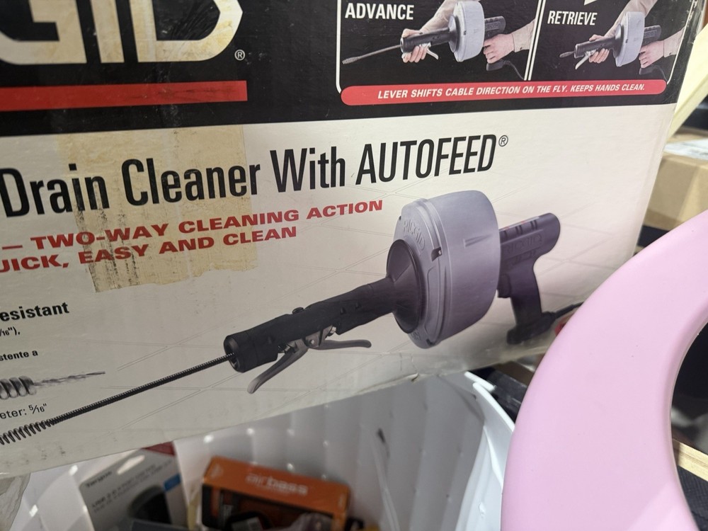 Rigid K-39AF drain machine New Damaged Box