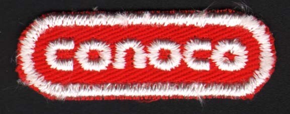 Vintage uniform patch CONOCO gas and oil tiny oval shaped new old stock n-mint+