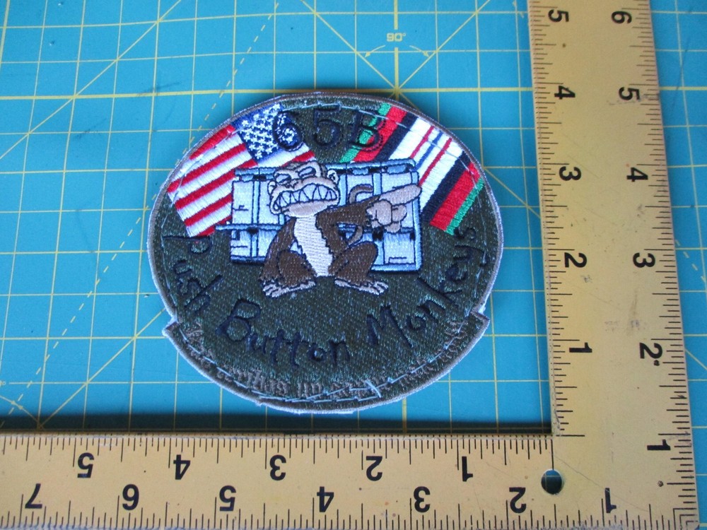 Unknown Iraq, OIF Theater Made 65B PUSH BUTTON MONKEYS Squadron Type Patch, USMC