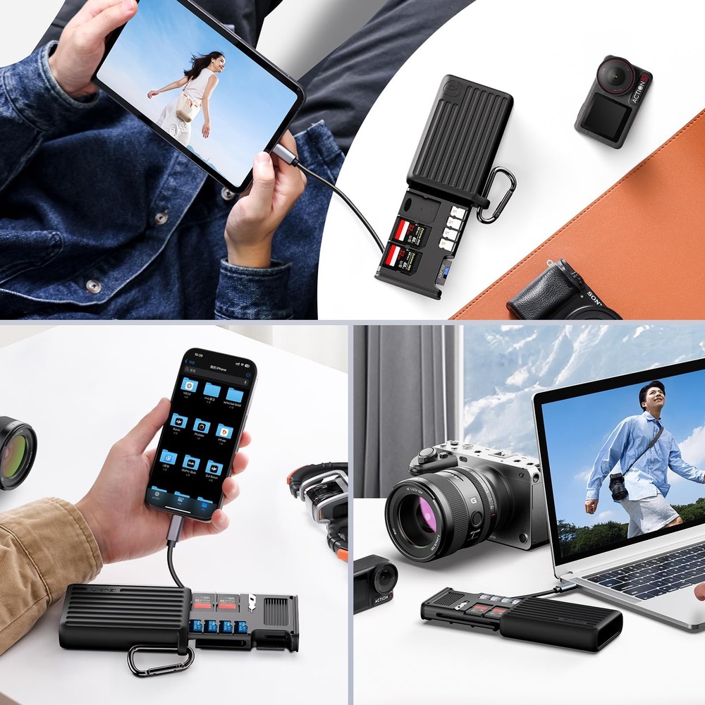 MCR-01 High-Speed SD Card Reader Case, USB 3.2 CFexpress A Card Reader, 2 in ...