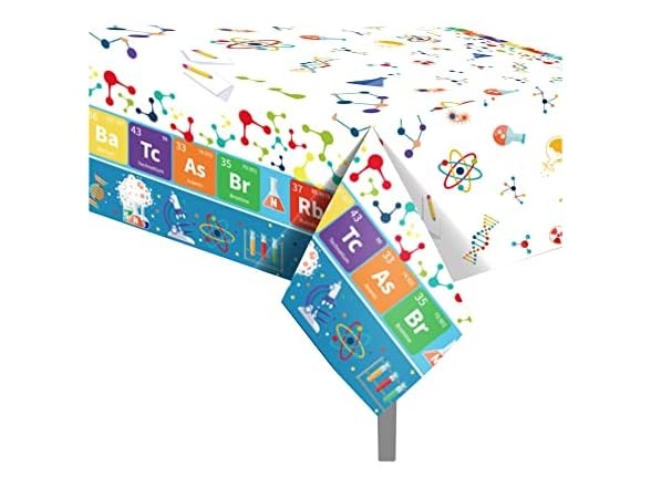 4 Pack Science Party Tablecloths