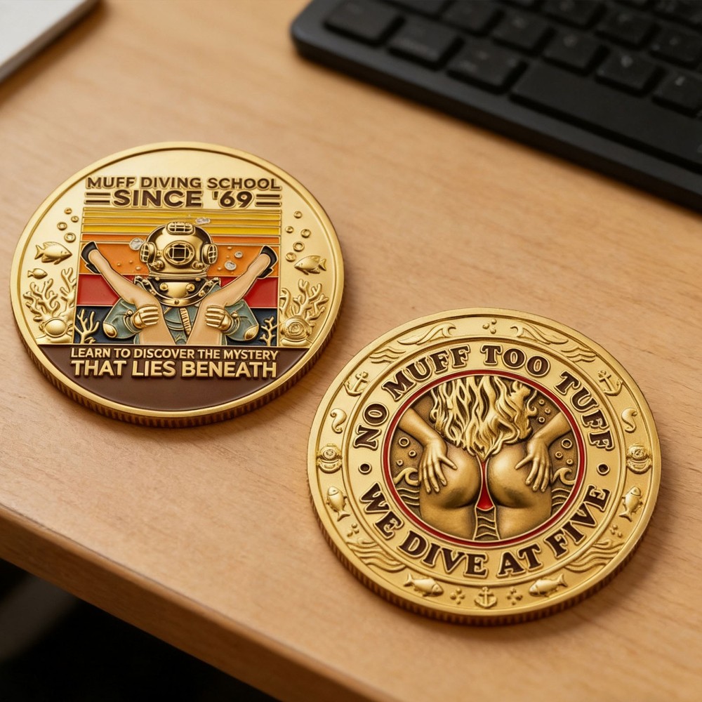 Muff Diving School Coin A rather amusing little gift
