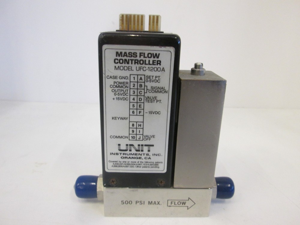 Unit Instruments, UFC-1200, Mass Flow Controller, 500 SCCM, 20%PH3/SIH4, Used