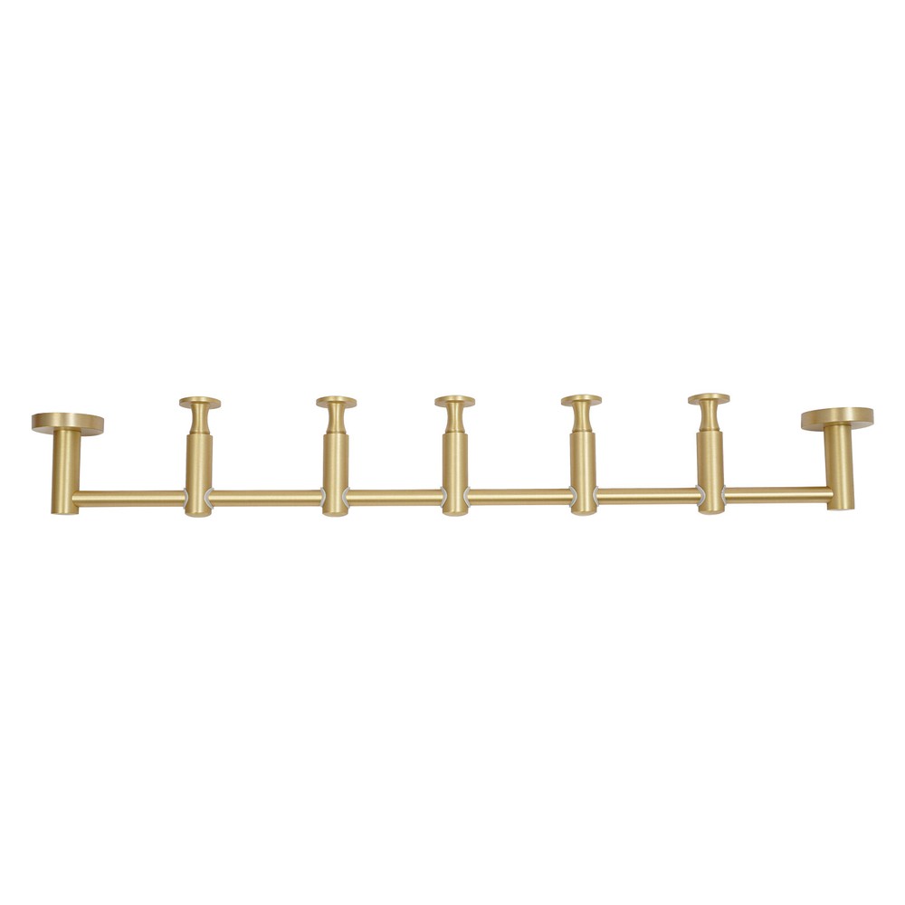 Wall Mounted Vertical Coat Rack Coat Rack with 5 Adjustable 180°rotating Hooks