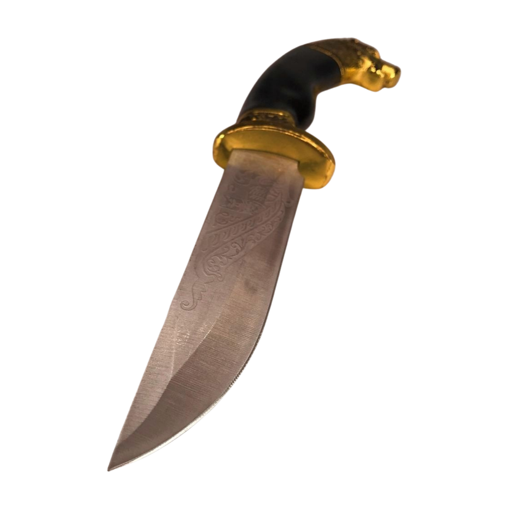 Wolf Head Fantasy Dagger with Sheath