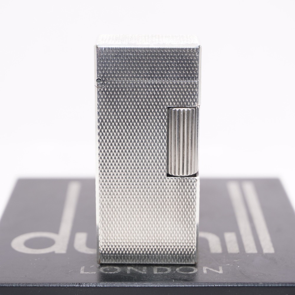 Dunhill Mini Lighter Silver Barry Pattern_Ultrasonically cleaned