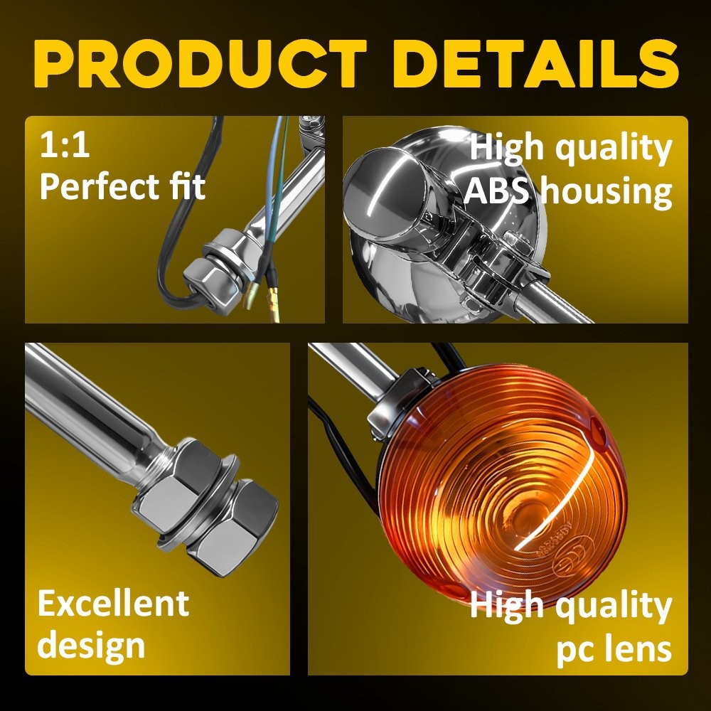 Turn Signal Blinker Light Amber indicator Blinker For Honda MT125 Elsinore 74-76