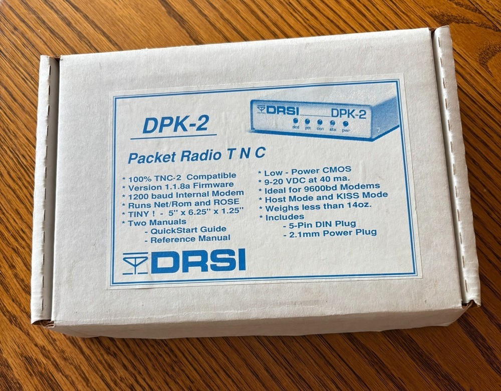 DRSI DPK-2 PACKET RADIO TNC HAM
