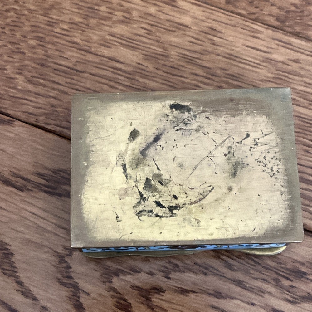 French Champleve Enamel Bronze Three Piece set
