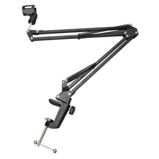 Microphone Stand Suspension Arm Mounting Bracket Black for Studio Broadcast