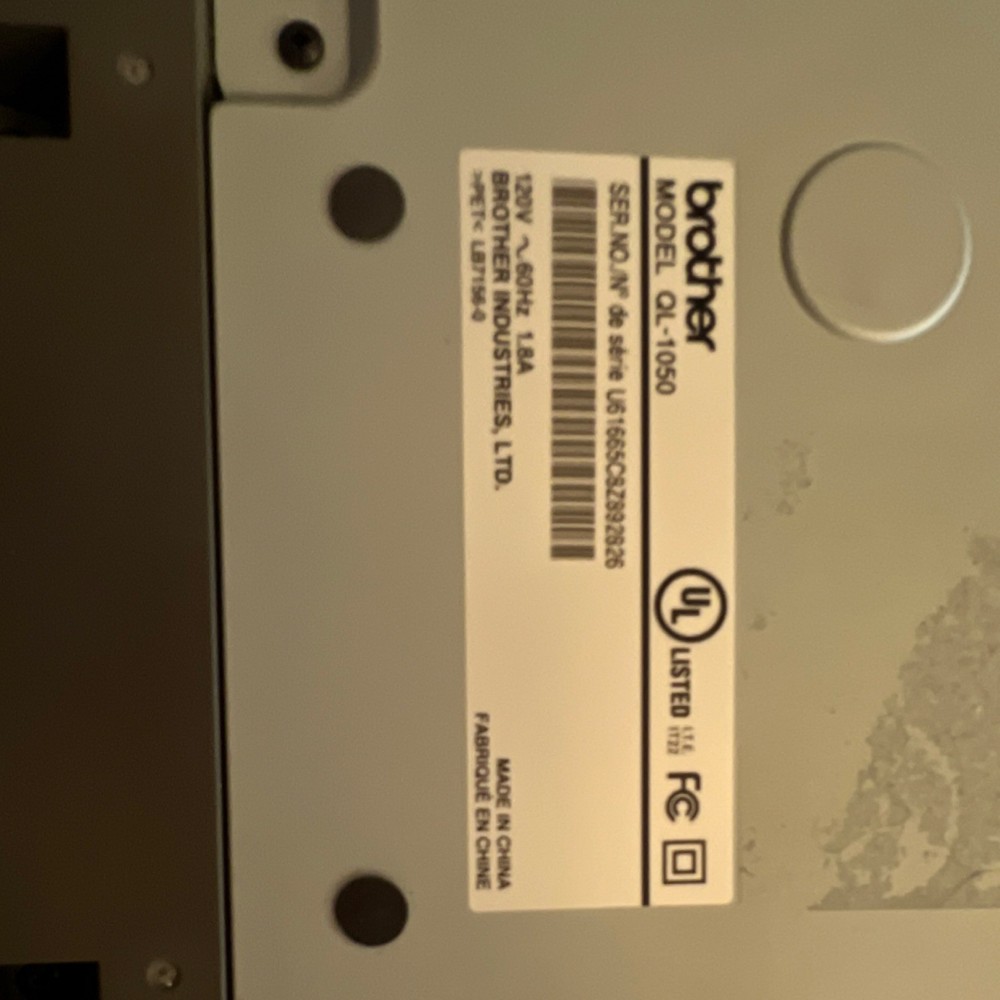 Brother QL-1050 Label Printer