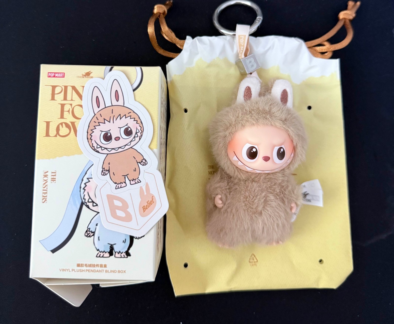 AUTHENTIC POPMART LABUBU THE MONSTERS PIN FOR LOVE SERIES VINYL PLUSH PENDANT