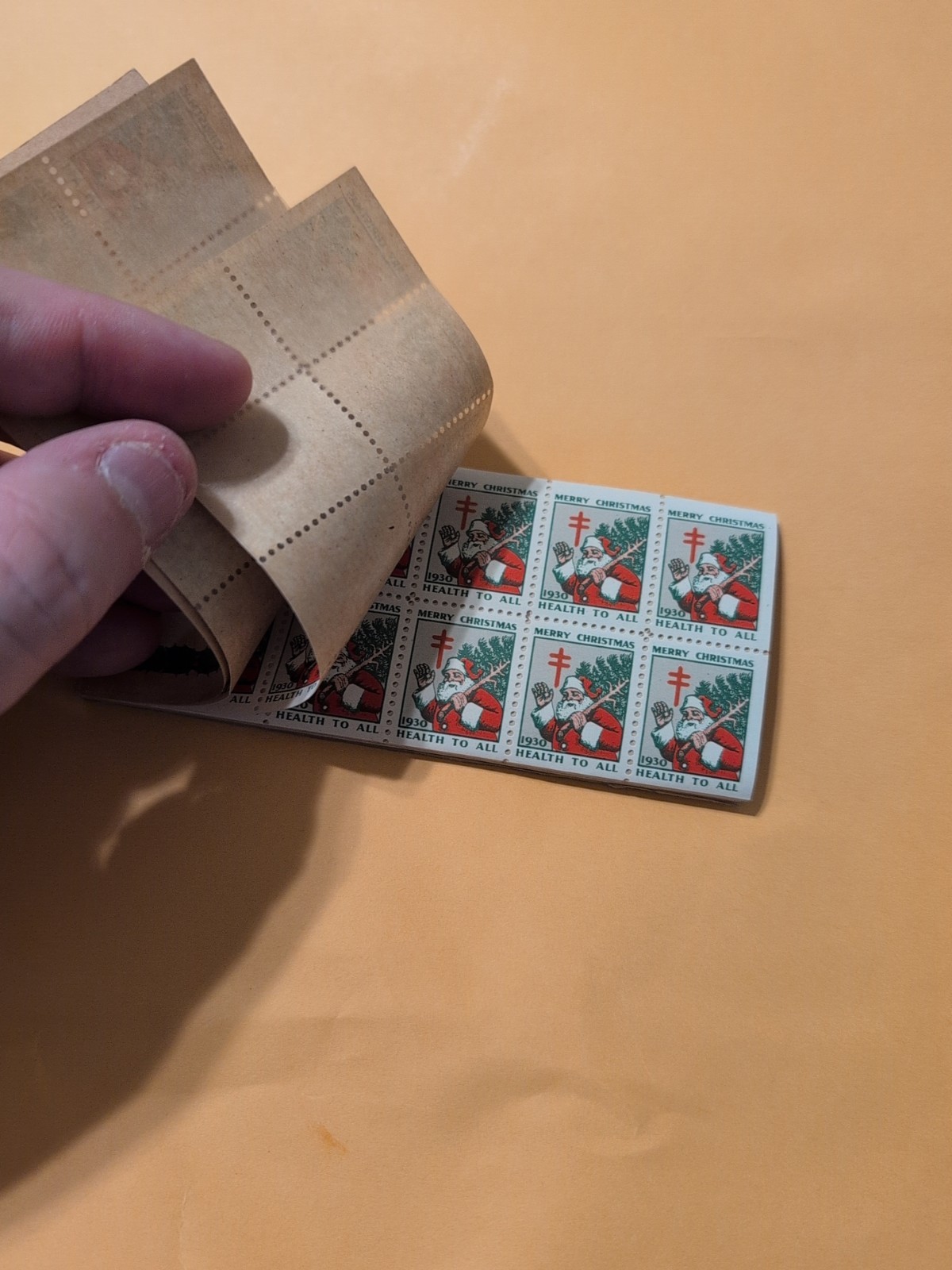 1930 US Christmas TB Seals Entire Booklet Of 200 Stamps Never Touched