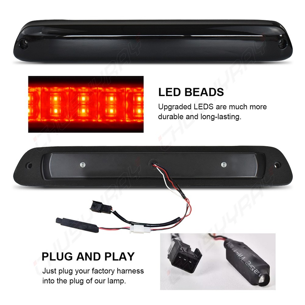 Chrome LED 3rd Brake Light Cargo Lamp For 2004-2012 GMC Canyon High Performance