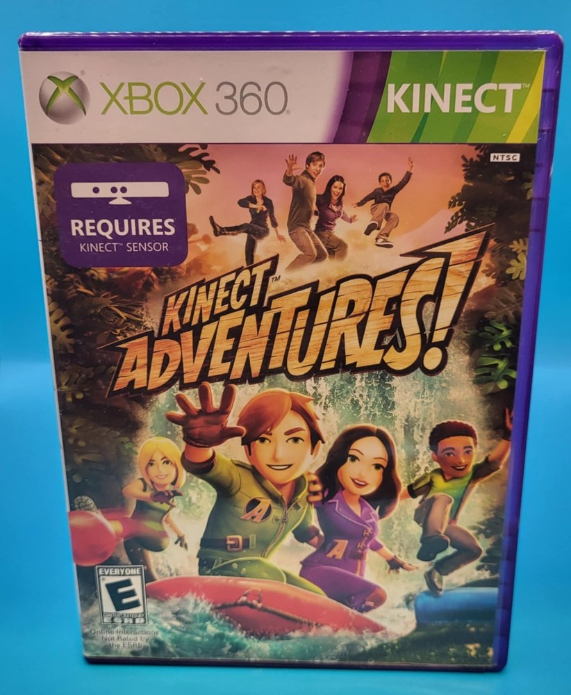 Microsoft Kinect Sensor Black 1414 XBOX 360 Bundle 3 Games - Tested & Working