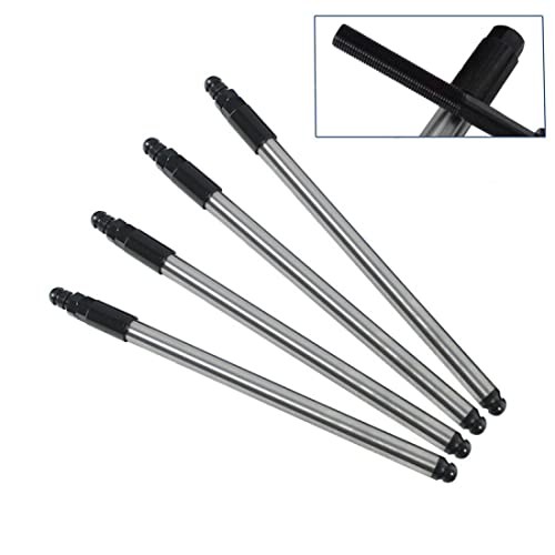 4 PCS Rapid Install Adjustable Pushrod Set Chrome 4pcs Adjustable Pushrods